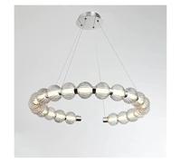 ksxnkhk Lustres, lustres LED Modernes et minimalistes en Perles de Verre de Luxe pour Salon, Salle à Manger, Chambre à Coucher, luminaire Suspendu pour la Maison (latéral - 75 cm)