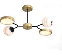 ksxnkhk Lustres sphériques dorés Modernes à Montage Semi-encastré Lustre Sputnik Luxueux Compatible avec Salle à Manger, Chambre, Cuisine, Salon, lustres