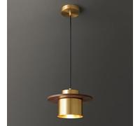 ksxnkhk Mini Suspension Nordique en cuivre, luminaire Suspendu géométrique E27, Petit Lustre, pour Cuisine, îlot, Salle à Manger, Chambre, Couloir, Bar, Salon (doré)