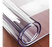 ksxnkhk Nappe de Protection Transparente 32 x 58 Pouces, rectangulaire, Isolante en Plastique de 1,5 mm d'épaisseur, Tapis de Bureau antidérapant en PVC, Facile à Nettoyer pour Meubles, co