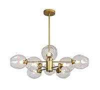 ksxnkhk Plafonnier E27 Starburst, sphère en Verre soufflé à la Main Pendant l'éclairage, Lustre Nordique Moderne Spoutnik, Lustre à Branches du Milieu du siècle - Cache Anti-éblouissement