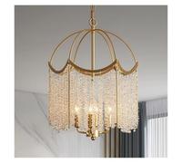 ksxnkhk Plafonnier en Cristal américain, Lustre de Chambre à Coucher, Lampe de Salon, Villa de Luxe, rétro, Gland, Cristal, Restaurant, Chandelier doré, pour Chambre à Coucher