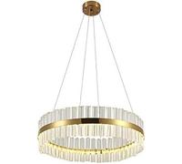 ksxnkhk Plafonnier LED en Cristal, Rond et élégant, à intensité Variable, idéal pour Une Chambre, Un Salon ou Une Salle à Manger, avec Ampoules incluses, de Luxe