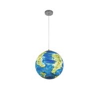 ksxnkhk Plafonnier Suspendu en résine créative Nordique, Lustre Univers, Terre, Soleil, Lune, Vénus, Jupiter, Uranus, Mars, Saturne, Abat-Jour E27, Suspension avec Fil Lumineux pour Une a