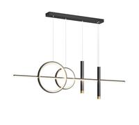 ksxnkhk Suspension linéaire à LED géométrique, luminaire de Plafond, Lampe de Table à Manger, lustres Suspendus Modernes pour Cuisine, îlot, Restaurant, Bureau, Chambre à Coucher, éclairag