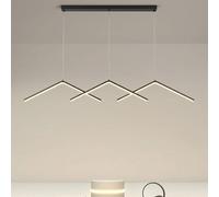 ksxnkhk Suspension linéaire LED à intensité Variable, Ondes Longues, Moderne, dorée, Minimaliste, Blanche