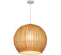 ksxnkhk Suspension Panier Style Ferme, Lot de 1, luminaire Suspendu tissé en Forme de Boule, Fait à la Main, idéal pour Un café ou Une Maison