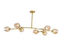 ksxnkhk Suspension réglable, Lustre Moderne Spoutnik 6 lumières E27, Plafond Milieu du siècle pour Couloir, Bar, Cuisine, Salle à Manger - galvanoplastie Gris fumé 5 C'est si Gentil