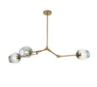 ksxnkhk Suspension réglable, Lustre Moderne Spoutnik 6 lumières E27, Plafond Milieu du siècle pour Couloir, Bar, Cuisine, Salle à Manger - galvanoplastie Gris fumé 5 C'est si Gentil