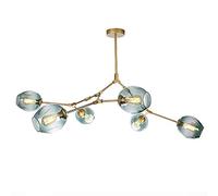 ksxnkhk Suspension réglable, Lustre Moderne Spoutnik 6 lumières E27, Plafond Milieu du siècle pour Couloir, Bar, Cuisine, Salle à Manger - galvanoplastie Gris fumé 5 C'est si Gentil