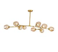ksxnkhk Suspension réglable, Lustre Moderne Spoutnik 6 lumières E27, Plafond Milieu du siècle pour Couloir, Bar, Cuisine, Salle à Manger - galvanoplastie Gris fumé 5 C'est si Gentil