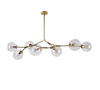 ksxnkhk Suspension réglable, Lustre Moderne Spoutnik 6 lumières E27, Plafond Milieu du siècle pour Couloir, Bar, Cuisine, Salle à Manger - galvanoplastie Gris fumé 5 C'est si Gentil