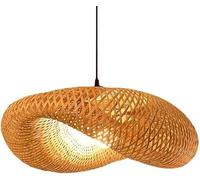 ksxnkhk Suspensions Creuses en rotin Style sud-est Asiatique, luminaire Suspendu réglable, idéal pour Une Salle à Manger ou Un Plafond