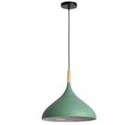 ksxnkhk Suspensions Uniques en Forme de Macaron, Hauteur réglable, luminaires élégants pour Restaurant, Bar, café, Salle à Manger - 41,6 cm de Largeur, Vert, 32 cm