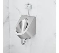 ksxnkhk Urinoir Mural pour Hommes avec Chasse d'eau, urinoir Commercial avec kit de Drainage, urinoirs en Acier Inoxydable pour Toilettes publiques pour Hommes, urinoirs pour Hommes Anti-d