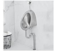 ksxnkhk Urinoirs pour Hommes et Adultes, urinoirs commerciaux à Haute efficacité, Toilettes suspendues en Acier Inoxydable, kit de Salle de Bain résidentiel Moderne et créatif 2