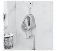 ksxnkhk Urinoirs pour Hommes et Adultes, urinoirs commerciaux à Haute efficacité, Toilettes suspendues en Acier Inoxydable, kit de Salle de Bain résidentiel Moderne et créatif 4