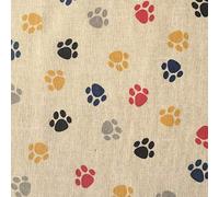 Kt KILOtela - Tissu d'ameublement au mètre imprimé - Largeur 280 cm - Longueur au choix par 50 cm | Pattes de chien