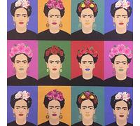 Kt KILOtela - Tissu d'ameublement - Coton imprimé - Mesure: 100 cm longueur x 140 cm largeur | Frida Warhol - Multicolore