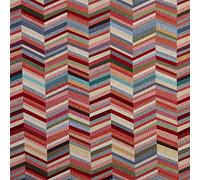 Kt KILOtela - Tissu d'Ameublement, Jacquard Gobelin, Coussins, Rideaux, Accessoires, Déco, Fauteuils, Canapés, 100 cm Longueur x 280 cm Largeur, Spike, Multicolore ─ 1 mètre