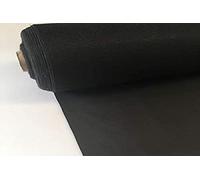 Kt KILOtela - Tissu d'Ameublement Simili Cuir, Faux Cuir, Skaï, Chaise, Coussins, Sièges, Meubles, Tapisserie d'Ameublement, Artisanat, Résistant à l'Usure, 50 cm Longueur x 140 cm Largeur, Noir