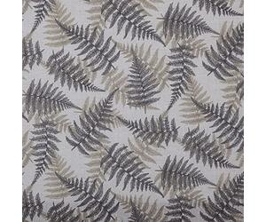Kt KILOtela - Tissu Toile Imprimé, Décoration Intérieure, Assises de Fauteuils, Rideaux, Coussins, Galettes de Chaises, 100 cm Longueur x 280 cm Largeur, Fougères, Marron - 1 Mètre