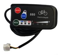 KT-LED880 Écran LED pour vélo électrique, panneau de commande 36 V/48 V avec connecteur SM 5 broches, compteur de vélo résistant aux intempéries