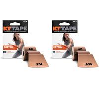 KT Tape Orignal, Pre-Couper, 20 Bandes, Cotton, Beige (Lot de 2)
