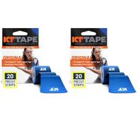 KT Tape Orignal, Pre-Couper, 20 Bandes, Cotton, Bleu (Lot de 2)