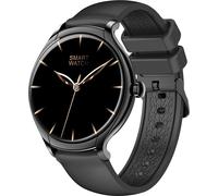 KT67 montre intelligente Bluetooth multifonctionnelle, écran tactile de 1,39 pouces/IP67 étanche/Bluetooth 5.2/mode super multisport, cadre noir + bracelet en silicone noir