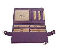 KTANA Compagnon de Voyage en Cuir grainé réf 953118 (11 Couleurs Disponible) (Violet)
