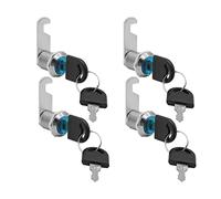 KtbeYTi Serrure 20 mm Batteuse 4 Pièces, Durable pour Boîtes aux Lettres et Tiroirs d’Armoire