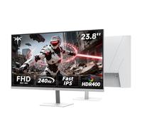 KTC 24 Pouces Ecran PC Gamer | FHD@240Hz | Fast IPS Panel | Temps de réponse de 1 ms (MPRT) | Luminosité de 400 CD/㎡, HDR400 | Adaptive Sync | 116% sRGB, 92% DCI-P3, ΔE＜2 | Blanc | H24F7