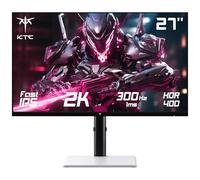 KTC 27'' Ecran PC Gamer, 320Hz, Fast IPS Moniteur Gaming, QHD 2K 2560 x 1440p, 1ms, Écran Blanc, Freesync & G-Sync, 144% sRGB, HDR400, Faible lumière Bleue, VESA 100x100, DP1.4/HDMI 2.1, H27E6