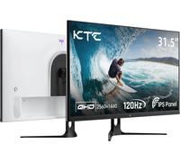 KTC 32 pouces moniteur d'ordinateur 2K - 1440P IPS moniteur 120Hz 100Hz moniteurs PC pour les jeux au bureau à domicile, blanc, H32D6 BLANC