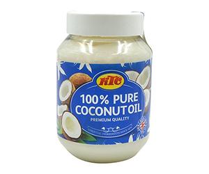 KTC comestible huile de coco cuisine 500ml / cheveux d'huile ou de massage (Lot de 4)