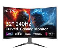 KTC Ecran 32 Pouces incurvé 1000R, 2K QHD (2560x1440p) 240Hz Ecran PC Gamer, 1ms MPRT, Adaptive Sync, 122% sRGB, 4000:1 Contraste, 2 x DP 1.4 (240Hz), 2 x HDMI 2.0 (144Hz), Support Tilt et VESA