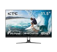 KTC Écran PC 32 Pouces QHD | 2K@120Hz (OC) | Blanc | Dalle IPS | ΔE＜2, 99% sRGB, 85% DCI-P3 | VESA 100×100 | Faible Lumière Bleue | HDR10 | HDMI, DP | Moniteur pour Bureau, Design, Étude et Loisirs