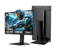 KTC Écran PC Gamer 24 Pouces, QHD 2K 2560×1440, 180 Hz, Dalle Fast IPS, 1 ms, HDR400, Adaptive Sync, 400 CD/m², 99% DCI-P3, 127% sRGB, Support Réglable, Pivot, VESA 100×100 mm