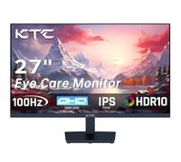 KTC Ecran PC Gamer 27 Pouces, 100Hz QHD 1440P Moniteur Gaming, IPS, 1ms, 2K 2560 x 1440, Adaptive-Sync, HDR, 99% sRGB, réduction de la lumière Bleue Écran PC sans Cadre, HDMI, DE, H27T27