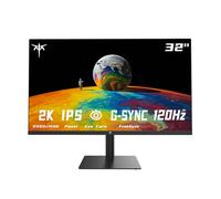 KTC G-Syn Écran d'ordinateur IPS 32" 2K 1440p sans cadre QHD 100 Hz pour jeux de bureau Soin des yeux G-Syn Noir 32"