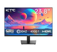 KTC Moniteur 24" 1080p - Écran de Jeu FreeSync 100 Hz Avec HDR10, Montage VESA, Inclinaison Réglable, Design ZeroFrame, HDMI, VGA, Ports d'Écouteurs - Pour Ordinateur et Travail