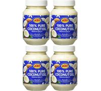 KTC Pure Coconutoil Huile de coco pure qualité premium 500ml pack de 4