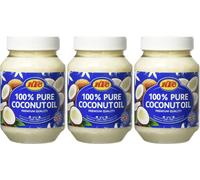 KTC Pure Coconutoil Huile de noix de coco pure qualité premium 500ml 3er Pack