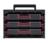 KTC40306S-S411 Kit avec conteneurs noirs TAGERCASE 415mm 290mm 295mm KISTENBERG