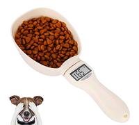 KTCINA Cuillère à Mesurer pour Chien Electronique Cuillère de Pesée avec Écran LCD Cuillère Dose Electronique pour Nourriture Croquette de Chat Lapin Oiseaux (A)