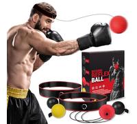 KTEBO® Boxing Reflex Ball Headband Set - Includes 4 Different Balls and 2 Adjustable Headbands for Beginner Proficiency Improvement, Great Boxing Equipment, Perfect Stocking Stuffers