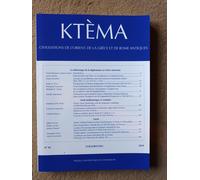 Ktéma Civilisations De L Orient, De La Grèce Et De Rome Antiques, Presses Universitaires De Strasbourg