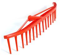 KTG Râteau à feuilles en plastique 60 cm 16 dents