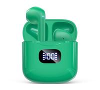 KTGEE Écouteurs sans fil Bluetooth 5.3, 40 heures de lecture, écouteurs stéréo avec écran LED, étui de chargement IPX7, écouteurs intra-auriculaires étanches avec micro pour téléphone, tablette